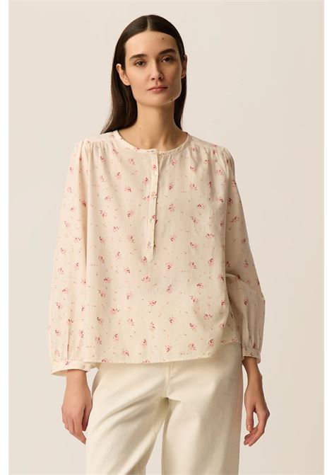 Blusa Des Petits Hauts Eglae Alizée in twill di cotone écru Des Petits Hauts | Bluse | 1E260472ALIZEE